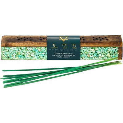 Arome Elements drevený box na vonné tyčinky, 10 tyčiniek, Zem
