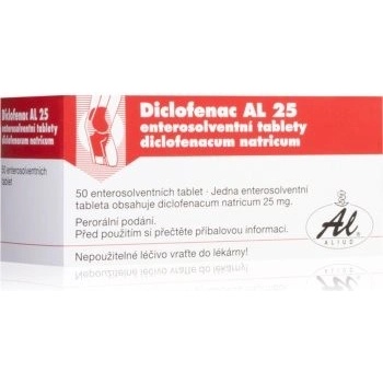 DICLOFENAC AL POR 25MG TBL ENT 50