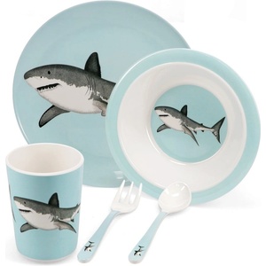 Rex London Детски комплект от за хранене 5 бр. Sharks - Rex London (30781)