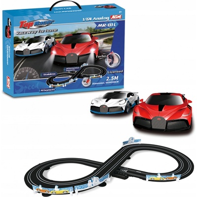Coil Autodráha Sada Auto Bugatti 2,5m 1:64