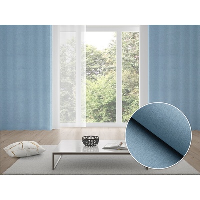 Biante 100% zatemňovací záves Blackout BKW-210 Svetlo modré žíhanie 130x170 cm