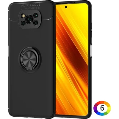 Xiaomi Poco X3 NFC Удароустойчив Metal Ring Калъф и Протектор