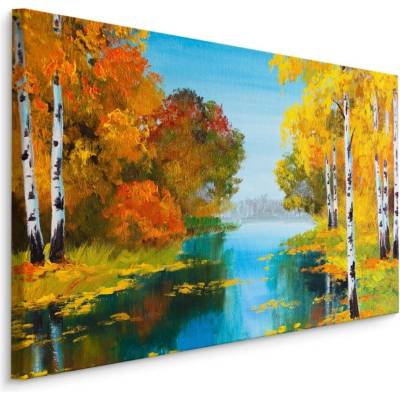 Plátno Březový Les Poblíž Řeky Varianta: 90x60