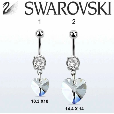 InfinityPierce Swarovski piercing srdce MCD716