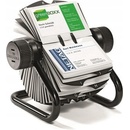 Durable VISIFIX rotačný stolový vizitkár ROTARY FILE strieborný