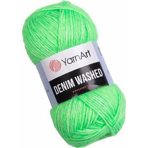 YARNART Denim Washed 912 Neon Green Плетива прежда (Denim Washed 912)