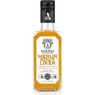 Sudlička Meruňkový likér 37,5% 0,2 l (holá láhev)