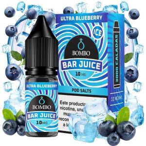 Bombo Bar Ultra Blueberry Ice Nic Salts 10ml 10mg