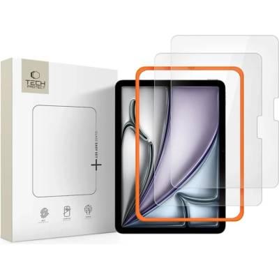 Tech-Protect easy set+ 2-pack закалени защитни стъкла за ipad air 11 6 / 7 / 2024-2025 прозрачно