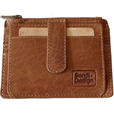 Sendi Design B-731CC pouzdro na karty peníze hnědá tan