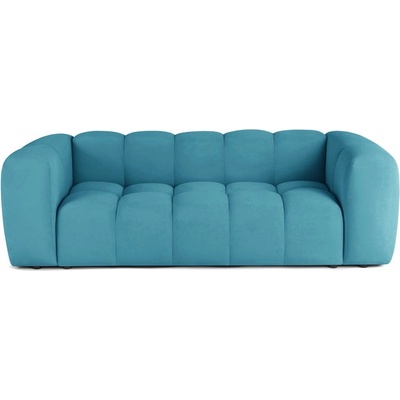 Bonami Тюркоазен кадифен диван 225 cm Cube - Bonami Selection (CUBE3SEATERTURQUOISE)