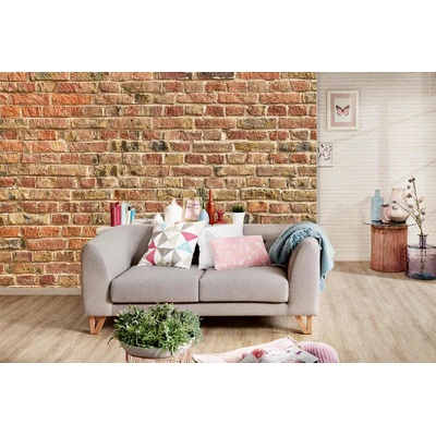 DIMEX ART Самозалепваща се флизелинова фототапета червена тухлена стена 375 x 250 см