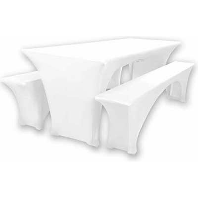 Ambitent Elastický poťah pre pivný set 180x50cm Biela