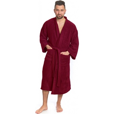 Interkontakt pánský župan KIMONO 04 Bordeaux