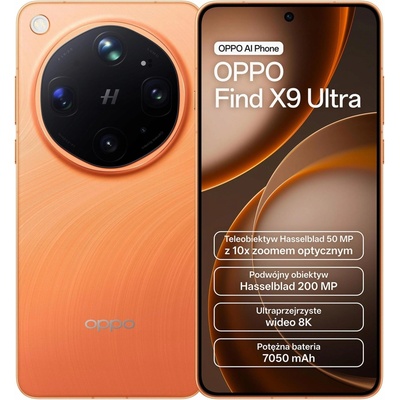 OPPO Find X9 Ultra 12GB/512GB Canyon Orange – Hledejceny.cz