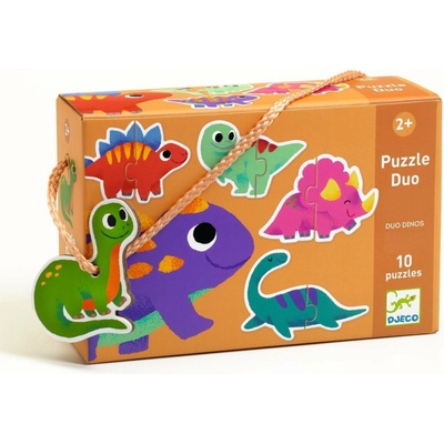 Djeco Duo Dinosaury 20 dielov
