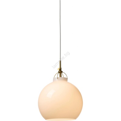 halo design 747993 - Висяща лампа на кабел TOSCANA 1xE27/40W/230V Ø 27 см крем/месинг (HO0044)