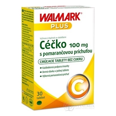 Walmark Céčko 100 mg cmúľacie tabliety pomaranč 2024 30 ks