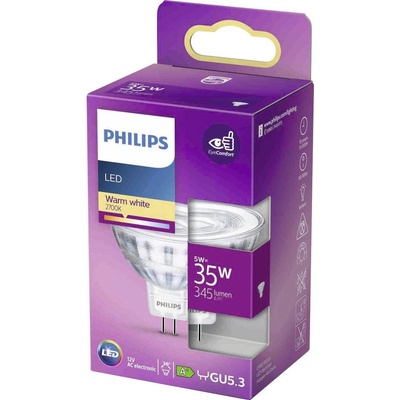 Philips LED 871951430762900 LED F A G GU5.3 klasická žiarovka 4.4 W = 35 W teplá biela