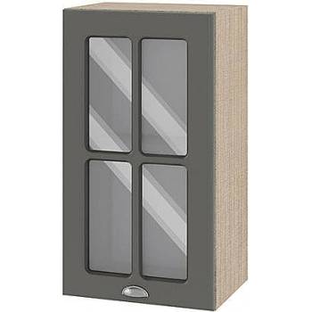 Image 1 of ИРИМ Горен кухненски шкаф витрина Сити МФ-Цимент мат-06-102 40 см