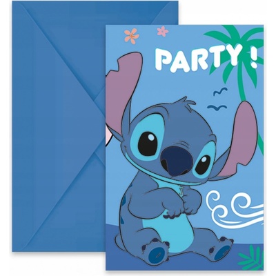 GoDan Pozvánky 6 ks STITCH – Zboží Dáma