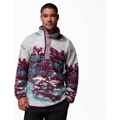 Columbia Helvetia™ II Printed Half Snap Fleece Man 2098461624 rich wine sisters