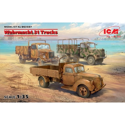 ICM Wehrmacht 3t Trucks V3000S KHD S3000,L3000S 1:35