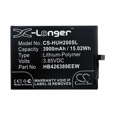 Cameron Sino Honor 20 / 10i CAMERON SINO Li-Polymer батерия 3.85V/3900mAh, съвместима с Huawei HB426389ECW, BLACK CS-HUH200SL (CS-HUH200SL)