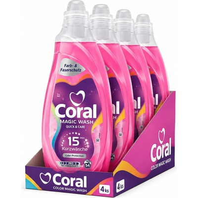Coral prací gel Color Magic Wash ochrana barev 4 x 54 PD