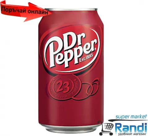 Dr Pepper Газирана напитка Dr Pepper 330мл. кен