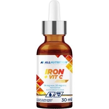 ALLNUTRITION Iron + Vitamin C Drops [30 мл] Касис