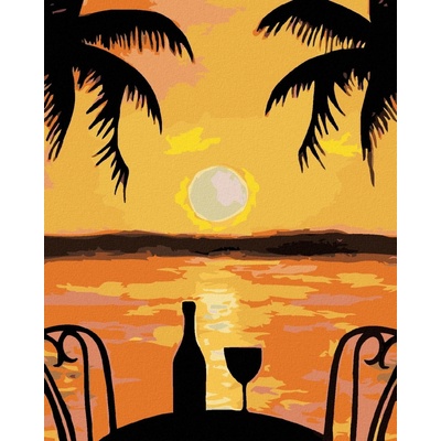 zuty Romantika pod palmou 40 x 50 cm vypnuté plátno na rám 8596530034575