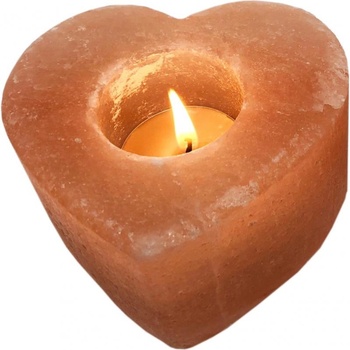 Himalaya Salt Dreams Свещник от хималайска сол Himalaya Salt Dreams - Сърце (184545)