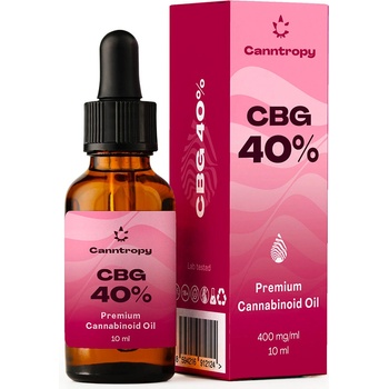 Canntropy CBG Premium Cannabinoid Oil 40 % CBG, 400 mg/ml, 10 ml