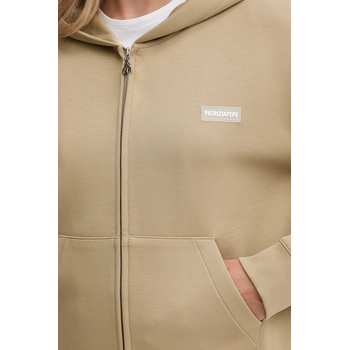 Patrizia Pepe Суичър Patrizia Pepe в бежово с качулка с изчистен дизайн 8M1707 J305 (8M1707.J305)