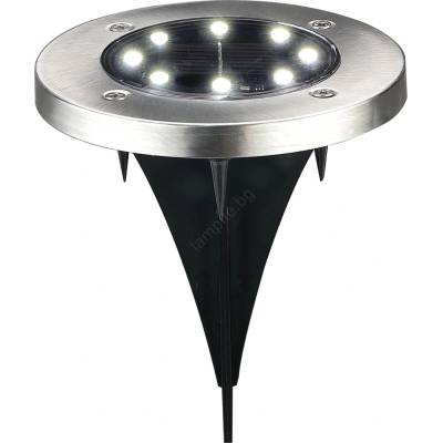 Polux LED Соларна лампа за алея SOLLY LED/1, 2V 6500K Ø 11, 5 см 300 mAh IP44 chr (SA2266)