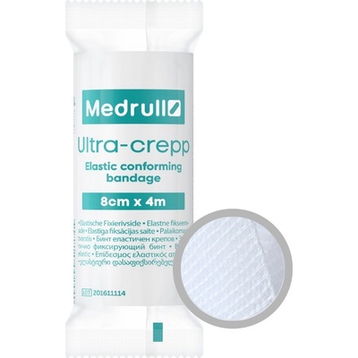 Medrull Ultra-crepp Elastické obinadlo Nesterilní 8 cm x 4 m