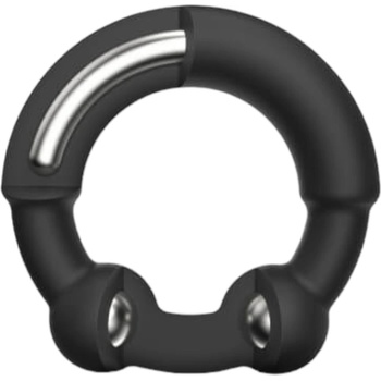 Image 1 of Dorcel Stronger Ring - метален пенис пръстен (черен)
