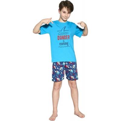 Cornette Shark tyrkysové Chlapecké pyžamo tyrkysový