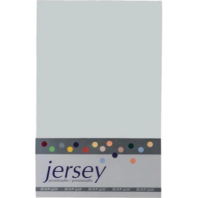 SCANquilt Prestieradlo jersey strieborná 120x200