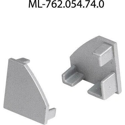ML-762.054.74.0 Koncovka pro RT2 bez otvoru, stříbrná barva, 1ks
