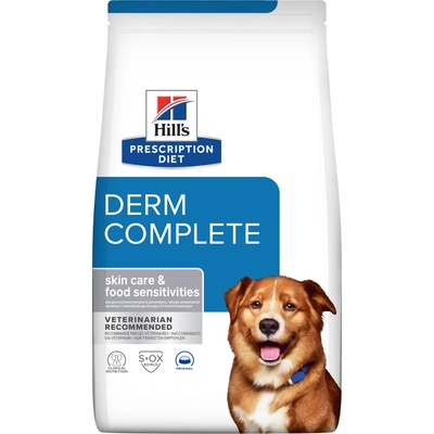 Hill's Prescription Diet Derm Complete Alergia a starostlivosť o kožu pre psov 12 kg