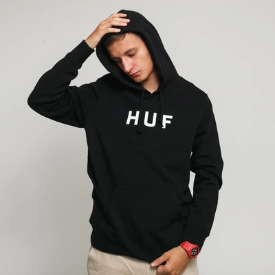 HUF OG Logo pullover hoodie black