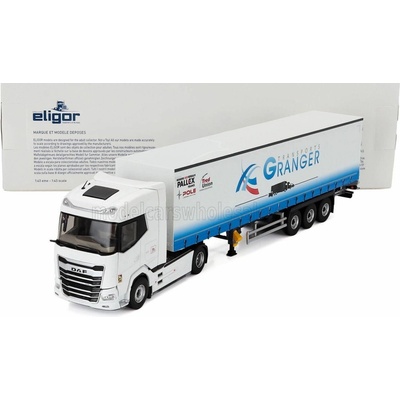 ELIGOR DAF XG TRUCK TELONATO GRANGER TRANSPORTS 2021 WHITE 1:43