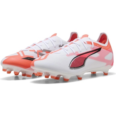 PUMA Мъжки футболни бутонки Puma Ultra Match Firm Ground Football Boots Mens - White/Red