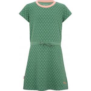 Trollkids Детска рокля Trollkids Girl's Noresund Dress - Leaf Green / Dahlia - размер 110 (EU) (701-2603-0113)