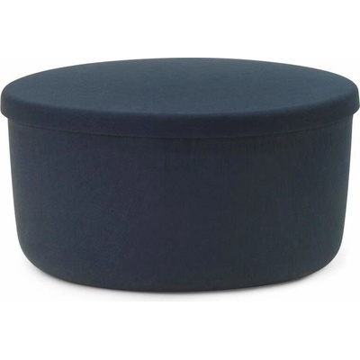 Normann Copenhagen Pouf Hide Storage Large, steel blue