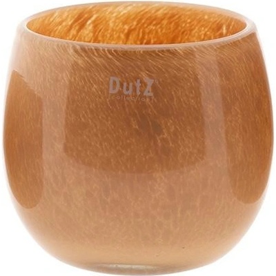 Skleněný květináč DutZ Pot, výška 6 cm, průměr 8 cm, barva lososová