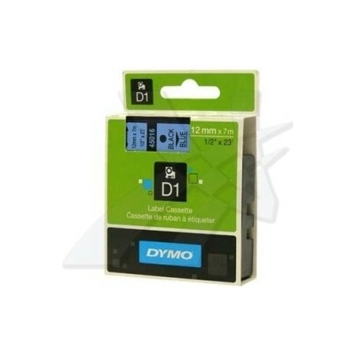 Originální páska Dymo 45016, S0720560, černý tisk/modrý podklad, 7m, 12mm, D1