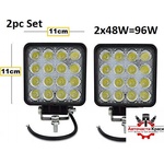  ХАЛОГЕН -led- 96w Метал-прав. 11см 2бр. к-т А-2174-А (a-2174-a)